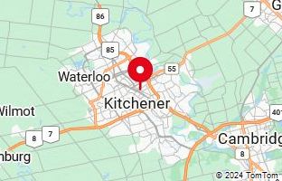 Map of Kitchener,Canada